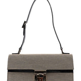 Gucci 001 4214 Beige Canvas Keylock Shoulder Bag