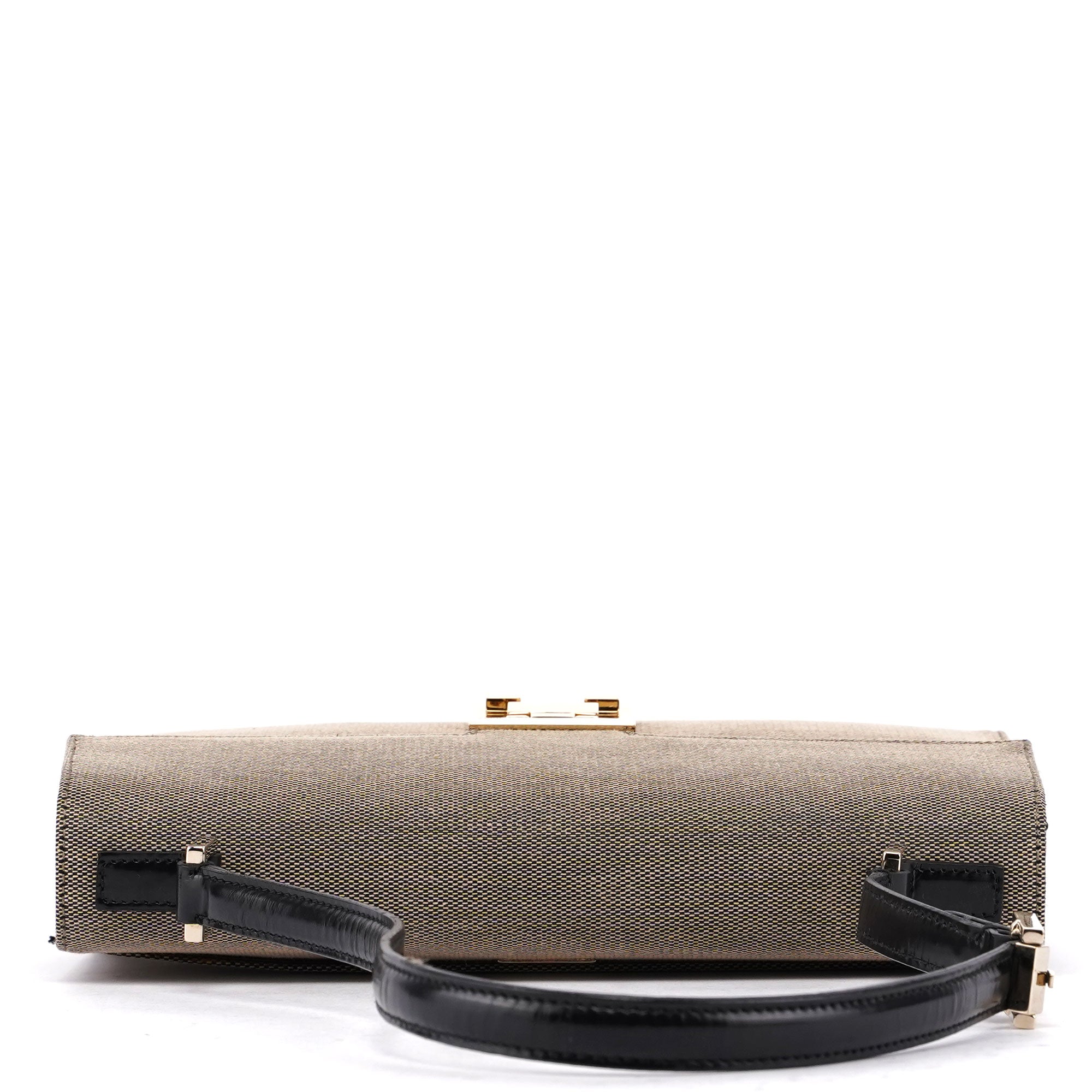 Gucci 001 4214 Beige Canvas Keylock Shoulder Bag