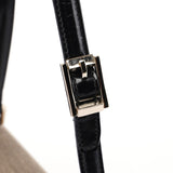 Gucci 001 4214 Beige Canvas Keylock Shoulder Bag