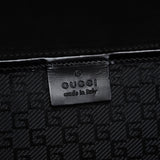 Gucci 001 4218 Black Canvas Lady Lock Tote Bag