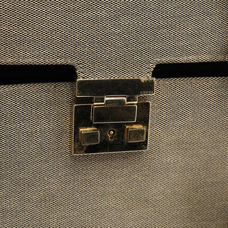 Gucci 001 4218 Grey Canvas Lady Lock Bag