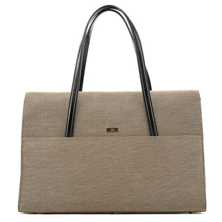 Gucci 001 4218 Grey Canvas Lady Lock Bag