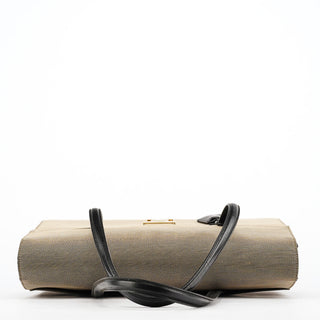 Gucci 001 4218 Grey Canvas Lady Lock Bag