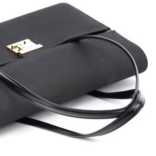 Gucci 001 4218 Navy Canvas Lady Lock Shoulder Bag