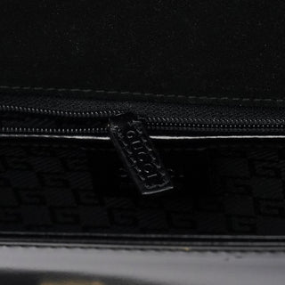 Gucci 001 4218 Navy Canvas Lady Lock Shoulder Bag