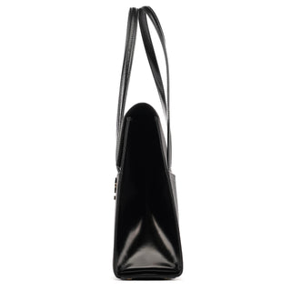 Gucci 001 4218 Navy Canvas Lady Lock Shoulder Bag