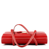 Gucci 001 4218 Red Leather Lady Lock Tote Bag