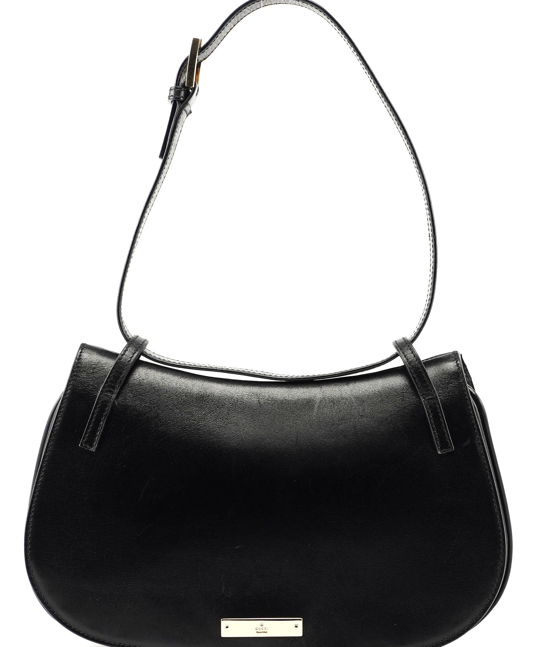 Gucci 001 4225 Black Calfskin Shoulder Bag