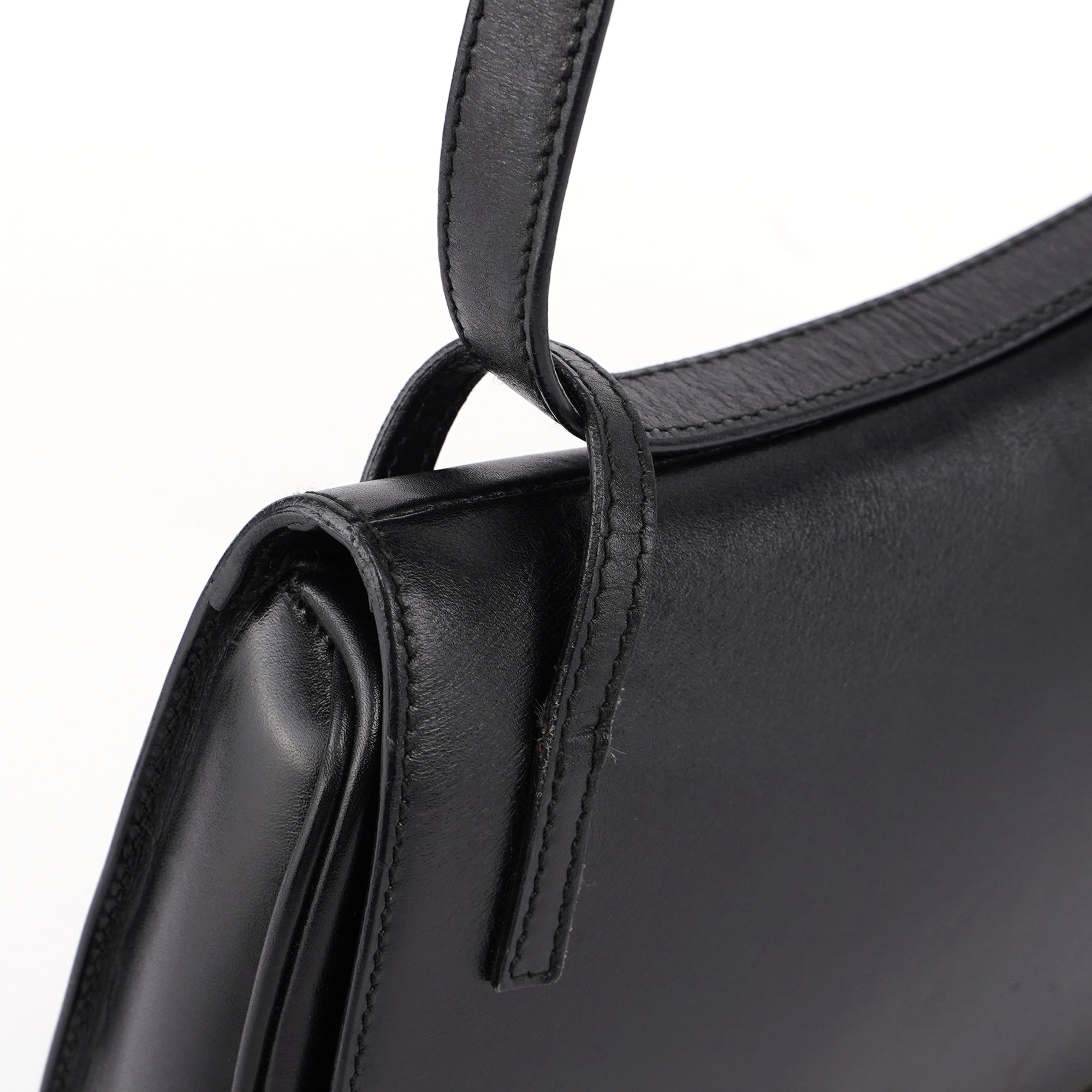 Gucci 001 4225 Black Calfskin Shoulder Bag