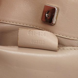 Gucci 001 4243 Beige Calfskin Shoulder Bag