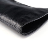 Gucci 001 4243 Borsa a spalla in pelle nera stampa lucertola
