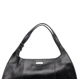Gucci 001 4243 Borsa a spalla in pelle nera stampa lucertola