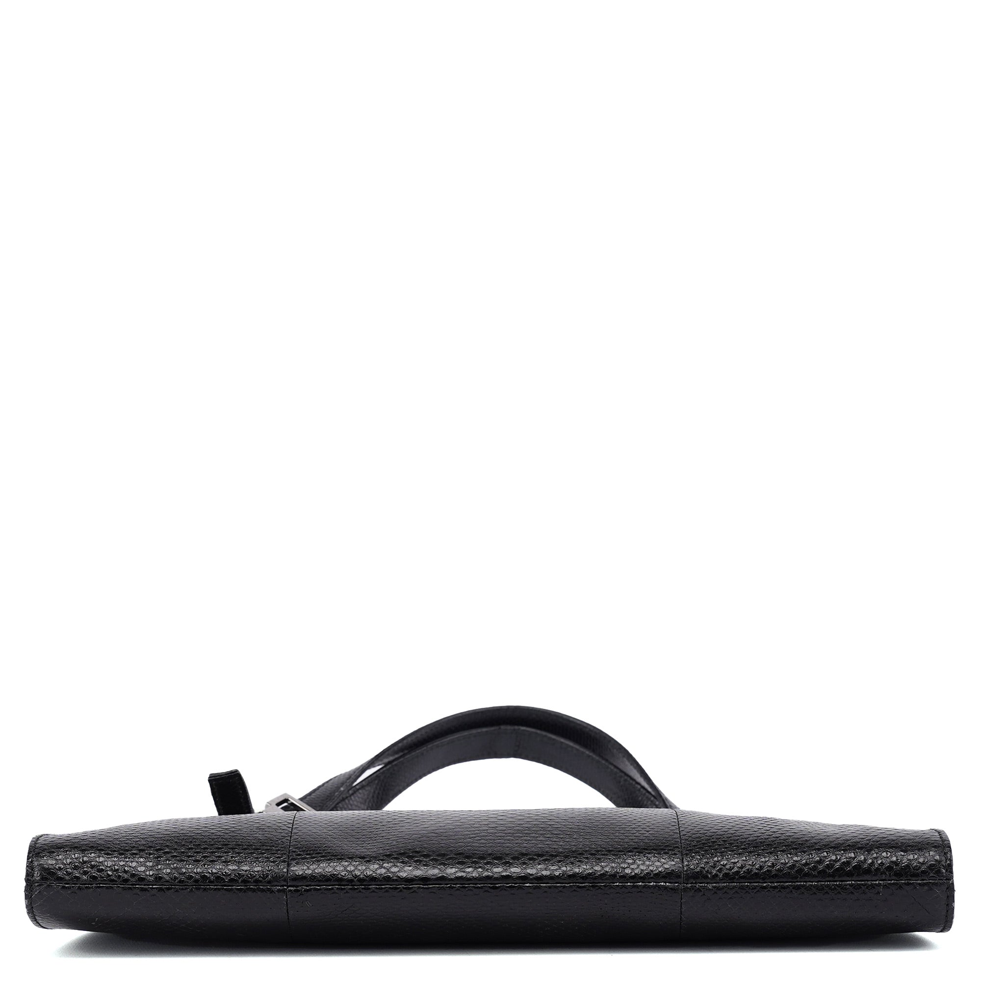 Gucci 001 4243 Borsa a spalla in pelle nera stampa lucertola