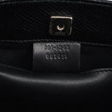 Gucci 001 4243 Borsa a spalla in pelle nera stampa lucertola