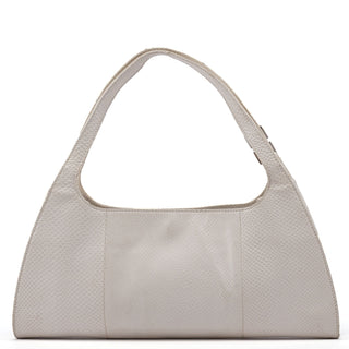 Gucci 001 4243 White Lizard Embossed Shoulder Bag