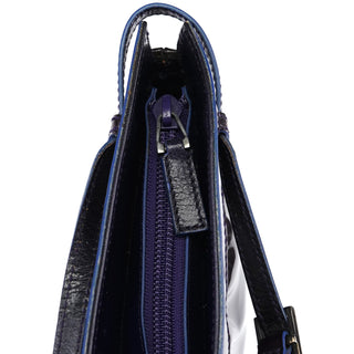 Gucci 001 4246 Dark Purple Patent Leather Mini bag