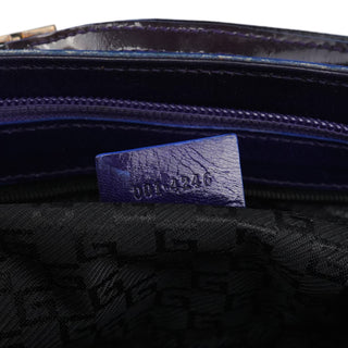 Gucci 001 4246 Dark Purple Patent Leather Mini bag