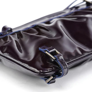 Gucci 001 4246 Dark Purple Patent Leather Mini bag