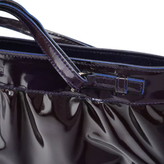 Gucci 001 4246 Dark Purple Patent Leather Mini bag