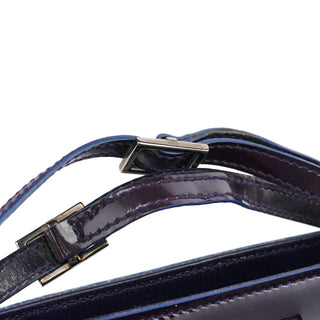 Gucci 001 4246 Dark Purple Patent Leather Mini bag