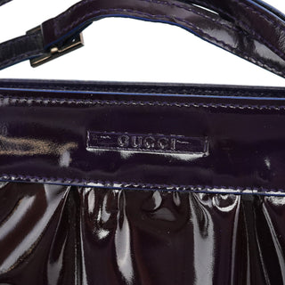 Gucci 001 4246 Dark Purple Patent Leather Mini bag