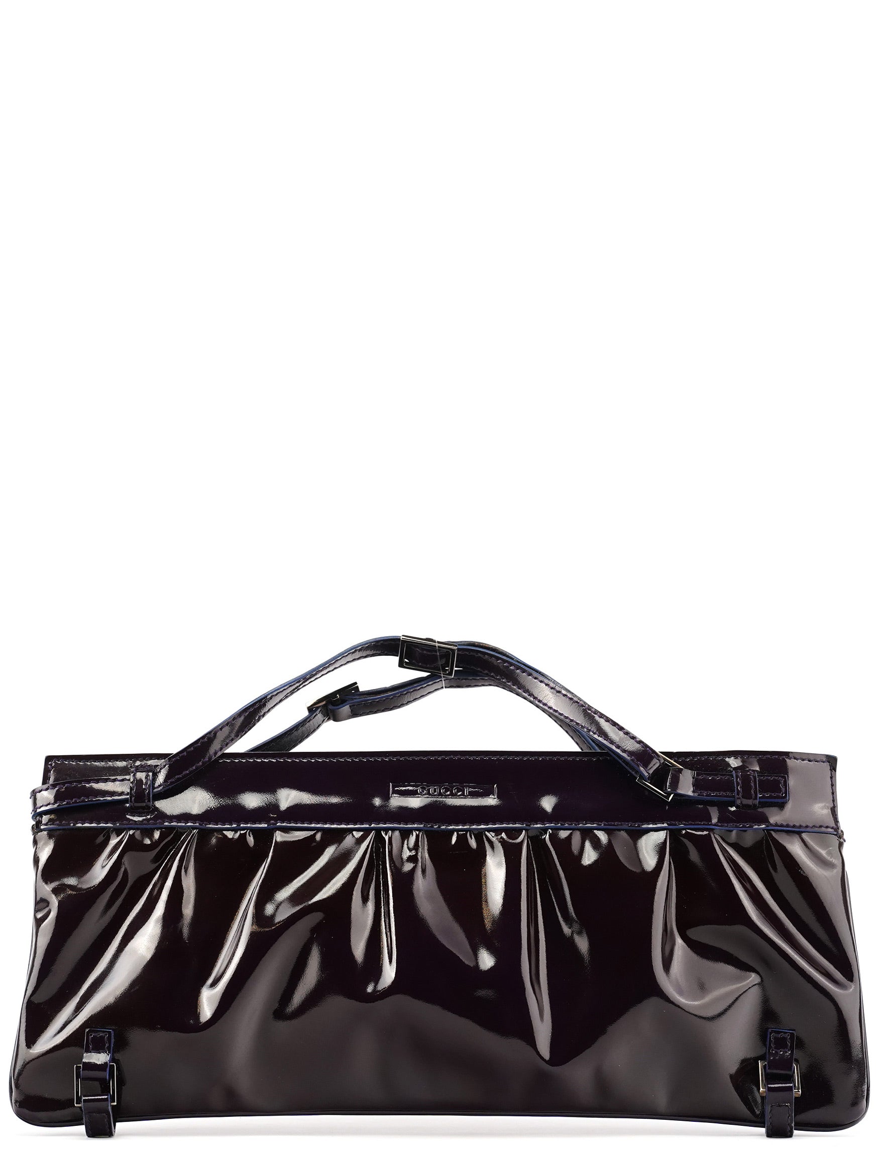 Gucci 001 4246 Dark Purple Patent Leather Mini bag