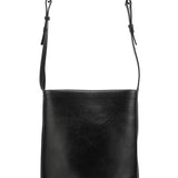 Gucci 001 4286 Black Calfskin Bucket Shoulder Bag