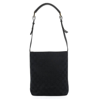 Gucci 001 4286 Black GG Bucket Shoulder Bag