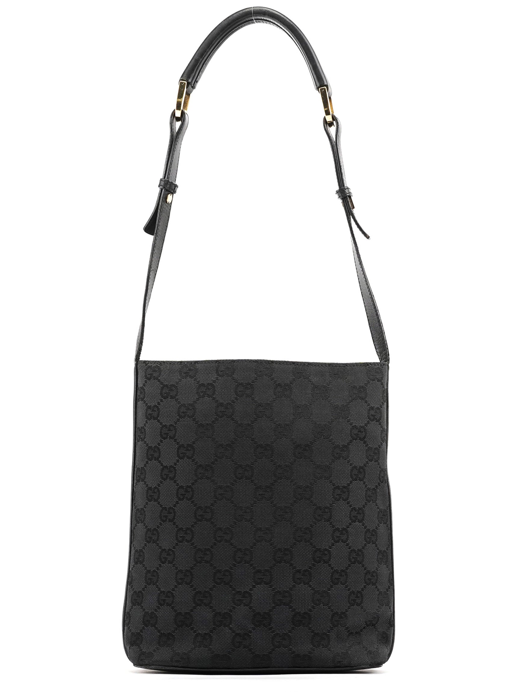 【ヴィンテージ】グッチ 001 4286 ショルダーバッグ Gucci 001 4286 Black GG Bucket Shoulder Bag – Rediscover Vintage
