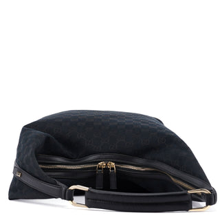 Gucci 001 4287 Black GG Hobo Shoulder Bag