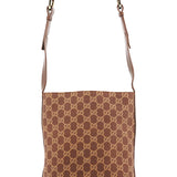 Gucci 001 4295 Brown GG Canvas Shoulder Bag