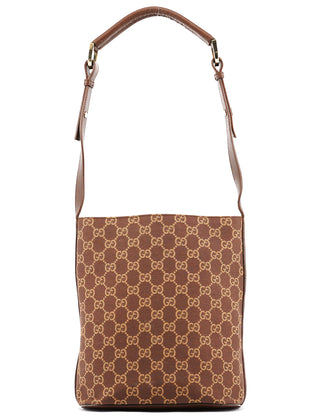 Gucci 001 4295 Brown GG Canvas Shoulder Bag