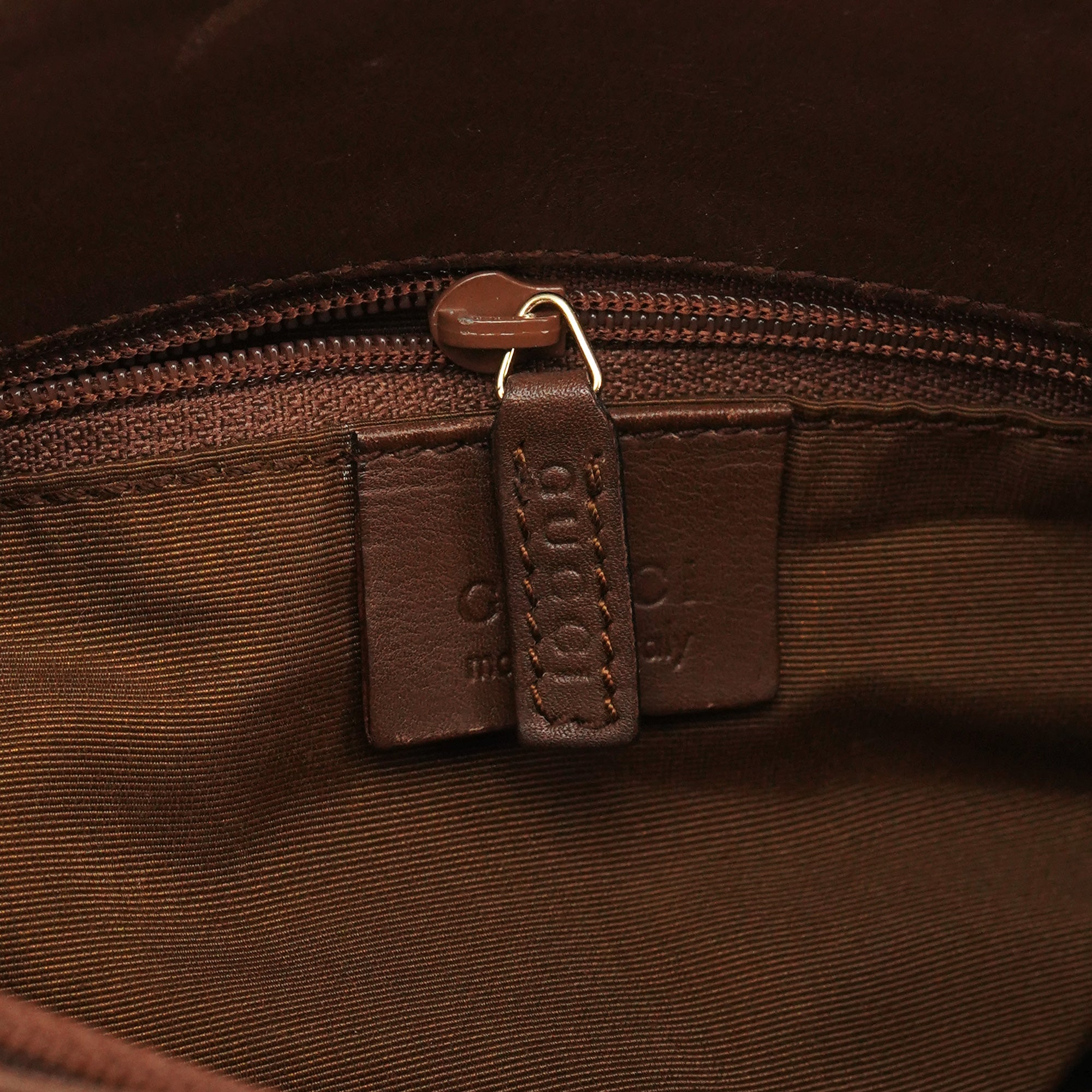 Gucci 001 4295 Brown GG Canvas Shoulder Bag
