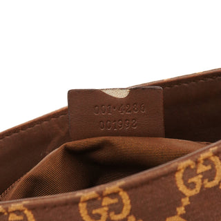 Gucci 001 4295 Brown GG Canvas Shoulder Bag