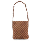 Gucci 001 4295 Brown GG Canvas Shoulder Bag
