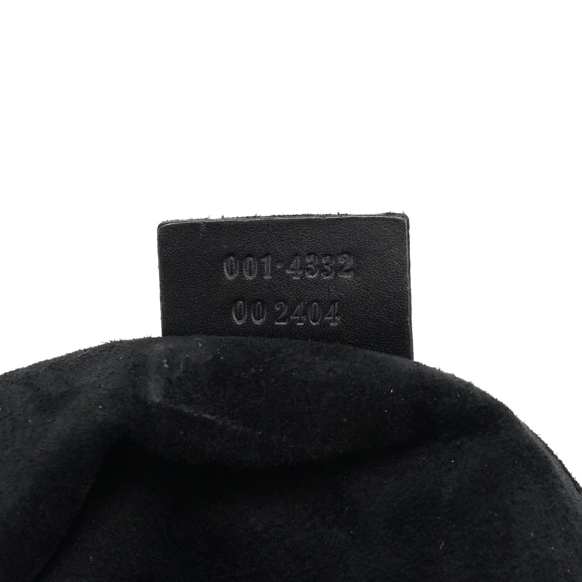 Gucci 001 4332 Black Suede Ruched Shoulder Bag