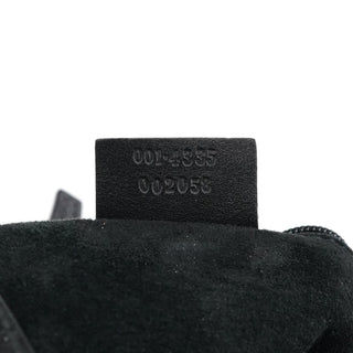 Gucci 001 4335 Black Calfskin Ruched Handbag