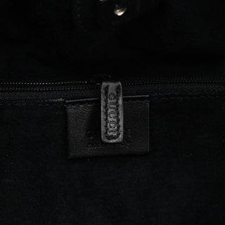 Gucci 001 4335 Black Calfskin Ruched Handbag