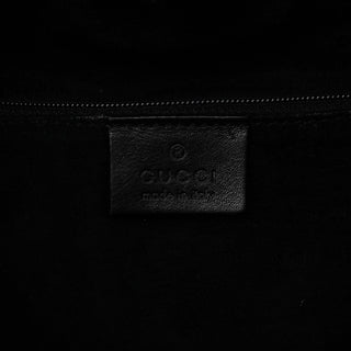 Gucci 001 4335 Black Calfskin Ruched Handbag