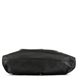 Gucci 001 4335 Black Calfskin Ruched Handbag
