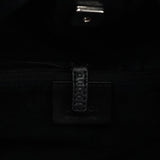 Gucci 001 4335 Black Ruched Calfskin Shoulder Bag