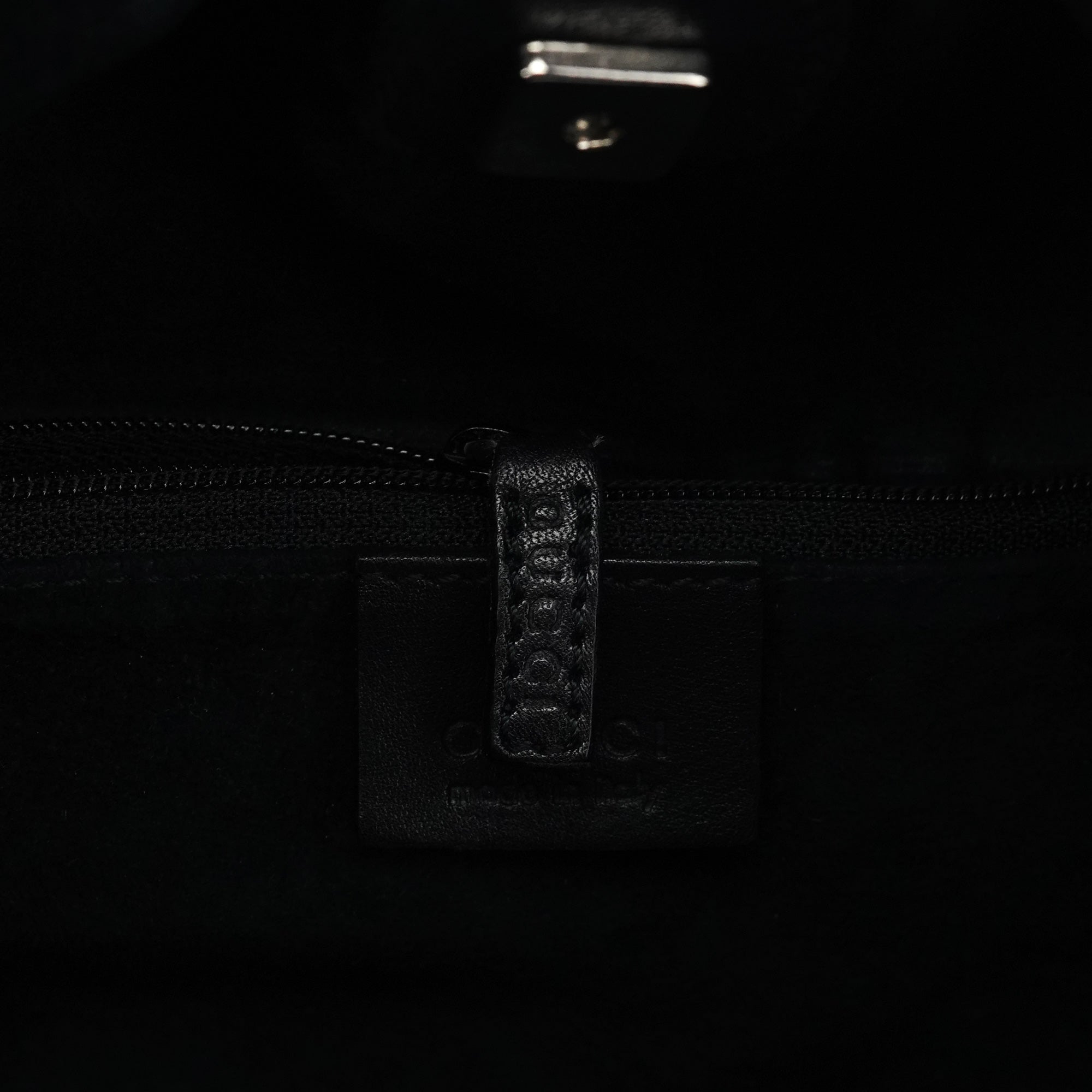 Gucci 001 4335 Black Ruched Calfskin Shoulder Bag
