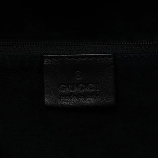 Gucci 001 4335 Black Ruched Calfskin Shoulder Bag