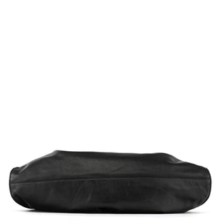 Gucci 001 4335 Black Ruched Calfskin Shoulder Bag