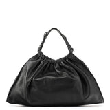 Gucci 001 4335 Black Ruched Calfskin Shoulder Bag