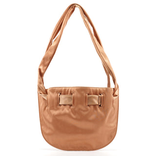 Gucci 001 4339 Soft Pink Satin Shoulder Bag