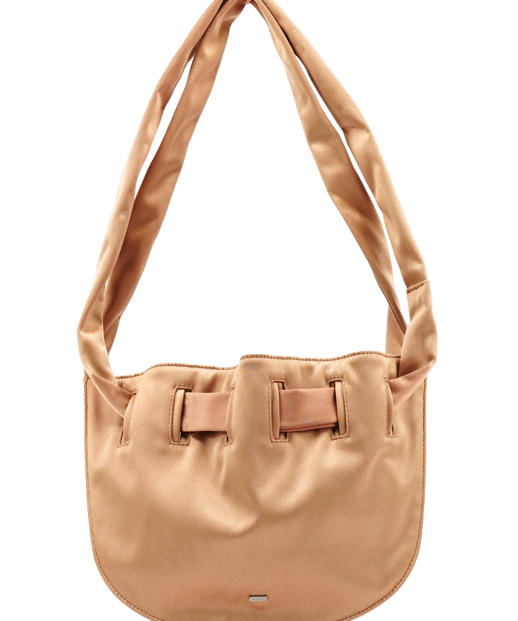 Gucci 001 4339 Soft Pink Satin Shoulder Bag