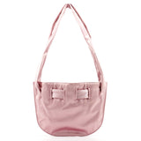 Gucci 001 4399 Pink Satin Drawstring Shoulder Bag