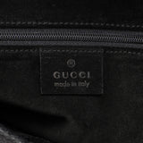 Gucci 001 4403 Black Lizard Embossed Tote Bag