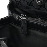 Gucci 002 1010 Anthracite GG Bamboo Tote Bag